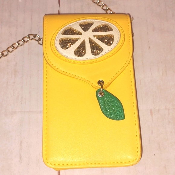 Yellow Lemon Cellphone Crossbody - Picture 2 of 11